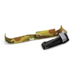 Blue Force Gear Tourniquet NOW! Pouch, camo side view with black buckle and hook-and-loop tab