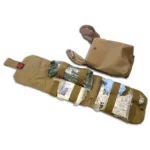 Blue Force Gear Helium Whisper Trauma Kit Now! - Coyote Brown open pouch with organized contents