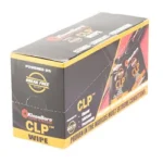 Kleen-Bore KLEEN BR CLP BREAK FREE WIPE 50PK black and yellow retail box, angled front view