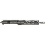 Midwest MI URG upper receiver group, black, right-side view with slotted handguard and muzzle device
