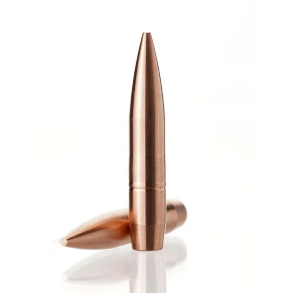 Cutting Edge MTAC Single Feed Bullets, two copper-coloured pointed bullets, one upright