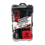 Kleen-Bore KLEEN BR DUAL-KLEEN KIT .223/5.56 cleaning kit in clear carry case, front view