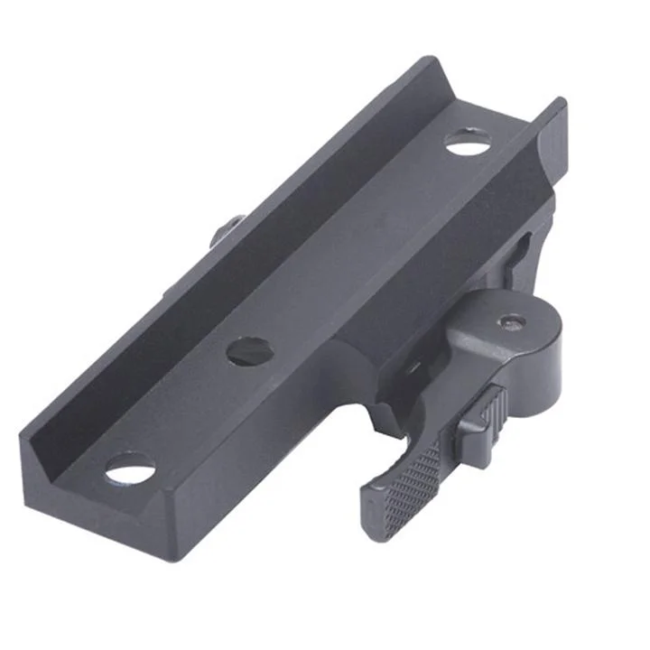 primary-43117 Sellmark Locking QD Mount for Pulsar riflescopes, black angled view with locking lever