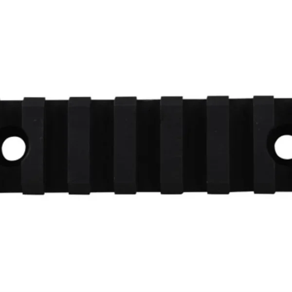 Troy Industries Troy Rail Section Alpha Qars, black top view with slots and two screw holes