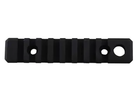 Troy Industries Troy Rail Section Alpha Qars, black top view with rail slots and three mounting holes