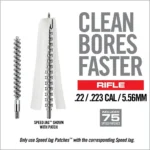 Real Avid Bore Max Speed Clean Upgrade Set .22/.223/5.56mm, white card with brush, jag and patches
