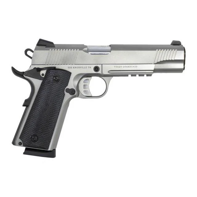 primary-4324 Tisas Arms Corp Tisas 1911 Duty SS45R Handgun .45 ACP 8rd Magazine 5" Barrel Stainless Steel w/Rail