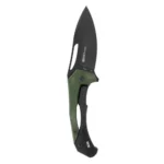 SOG Knives Bulwark FLK open folding knife with black blade and OD green handle