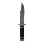 SOG Knives Tech Bowie Knife, black fixed blade and black handle, right-side view