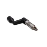 Wilson Primer Pocket Reamer black crank handle with silver reamer tip, angled side view