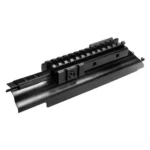 NcStar AK Tri-Rail Receiver Cover and Mount, black angled view with top and side rails