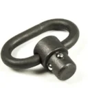 Blue Force HD Push Button Hook 1-inch, dark metal oval hook with push-button swivel