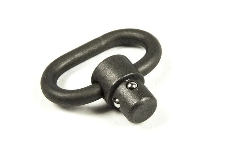 primary-43342 Blue Force HD Push Button Hook 1-inch, dark metal oval hook with push-button swivel