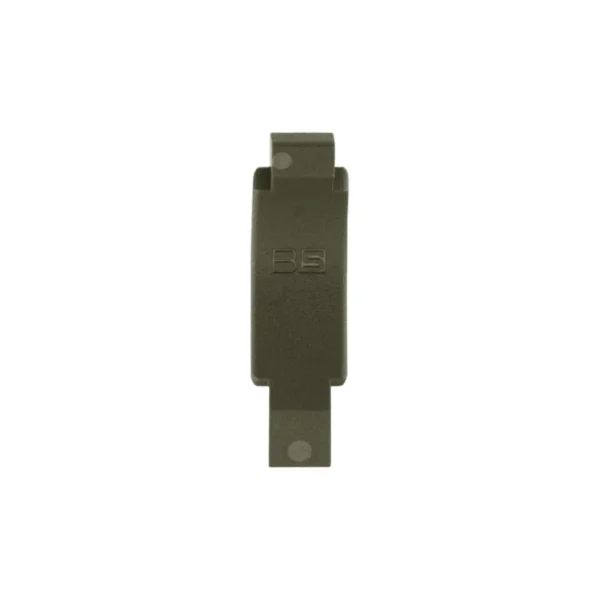 B5 Systems Polymer Trigger Guard ODG, olive drab green side view with mounting holes