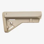 B5 Systems Bravo-C AR Stock, flat dark earth right-side view with angled brace and adjustment lever