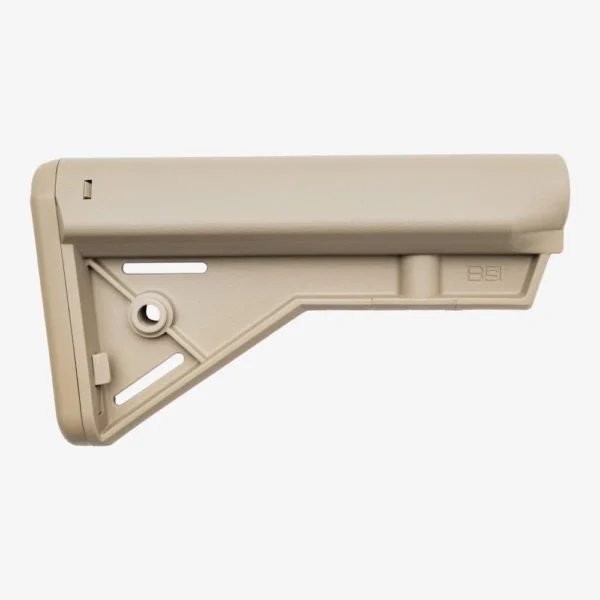 B5 Systems Bravo-C AR Stock, flat dark earth right-side view with angled brace and adjustment lever