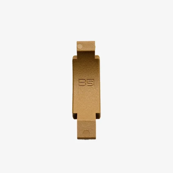 B5 Systems Trigger Guard, coyote brown polymer guard, top view with B5 logo