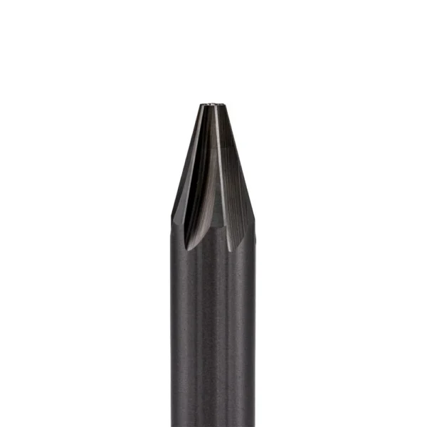 Wilson Uniform Burring Tool 30 Degree, black tapered tool shown upright