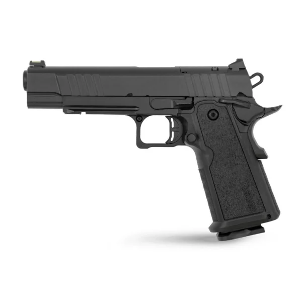 Tisas Arms Corp Tisas 1911 Duty 9 DS Handgun 9mm Luger 18rd Magazines(2) 5" Barrel Titanium Firing Pin Black w/Rail