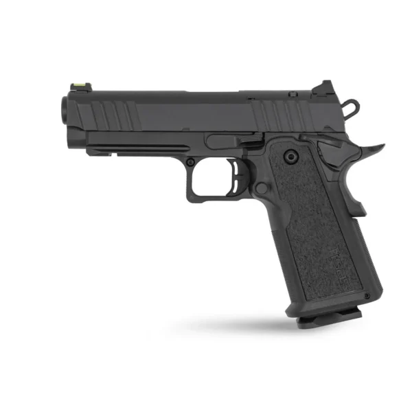 Tisas Arms Corp Tisas 1911 Duty 9 DS Handgun 9mm Luger 18rd Magazines(2) 4.25" Barrel Titanium Firing Pin Black w/Rail