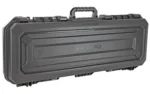 Plano AW2 42-inch Rifle/Shotgun Case, black front angled view with handle and multiple latches