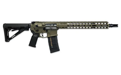 Radian Model 1 ODG rifle, right-side view with black stock, grip and magazine