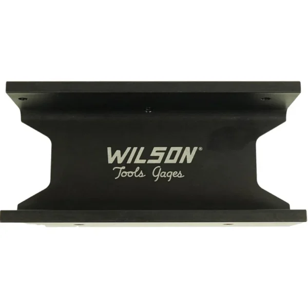 Wilson Stainless Case Trimmer Kit, black Wilson-branded stand shown from the front