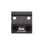 Daniel Defense M-LOK Offset Scout Light Mount, black front view with four mounting holes