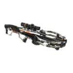 Ravin R29X Crossbow, XK7 camo right-side view with mounted scope and black limbs
