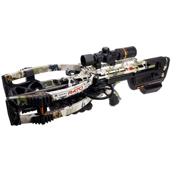 Ravin Crossbows Ravin 470E XK7 Camo Crossbow 470 fps 100yd Illum Scope