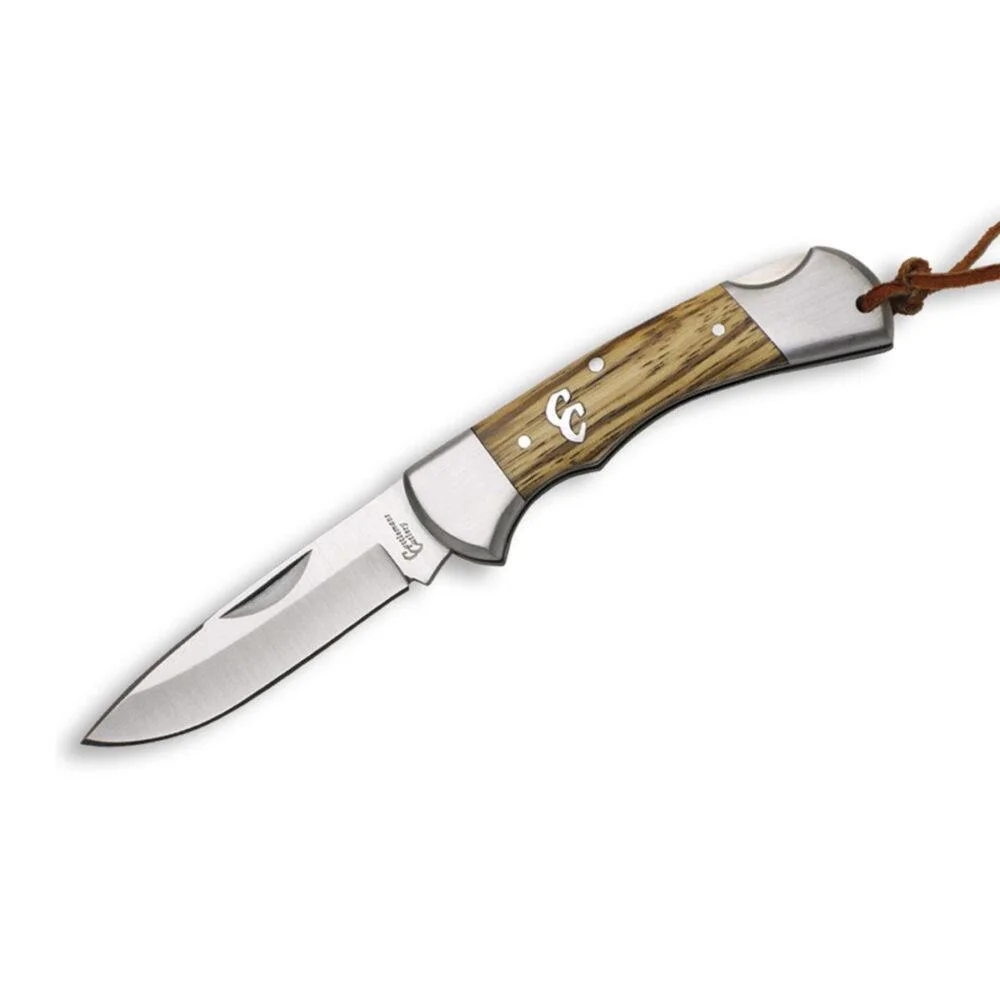 primary-43598 Rock Ridge Outdoors ABKT Cattleman Lockback Sagebrush Folding Knife 3" Drop Point Blade Zebra Wood