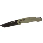 Rock Ridge Outdoors Telum Titan Tactical Automatic Folding Knife 4" Tanto Blade OD Green