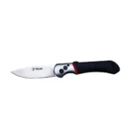 Rock Ridge Outdoors Telum Tremor Tactical Automatic Knife 3-1/2" Drop Point Blade Black