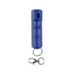 SABRE FLIP TOP/SNAP CLP NY CMP SPHBL, blue canister with metal snap clip, front view