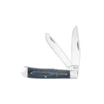 Rock Ridge Outdoors ABKT Cattleman Trapper Cowhand Knife 2 Blades Blue