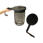 Mojo Hull Sacker Shell Bag, black mesh hanging bag with round lid and detachable black base