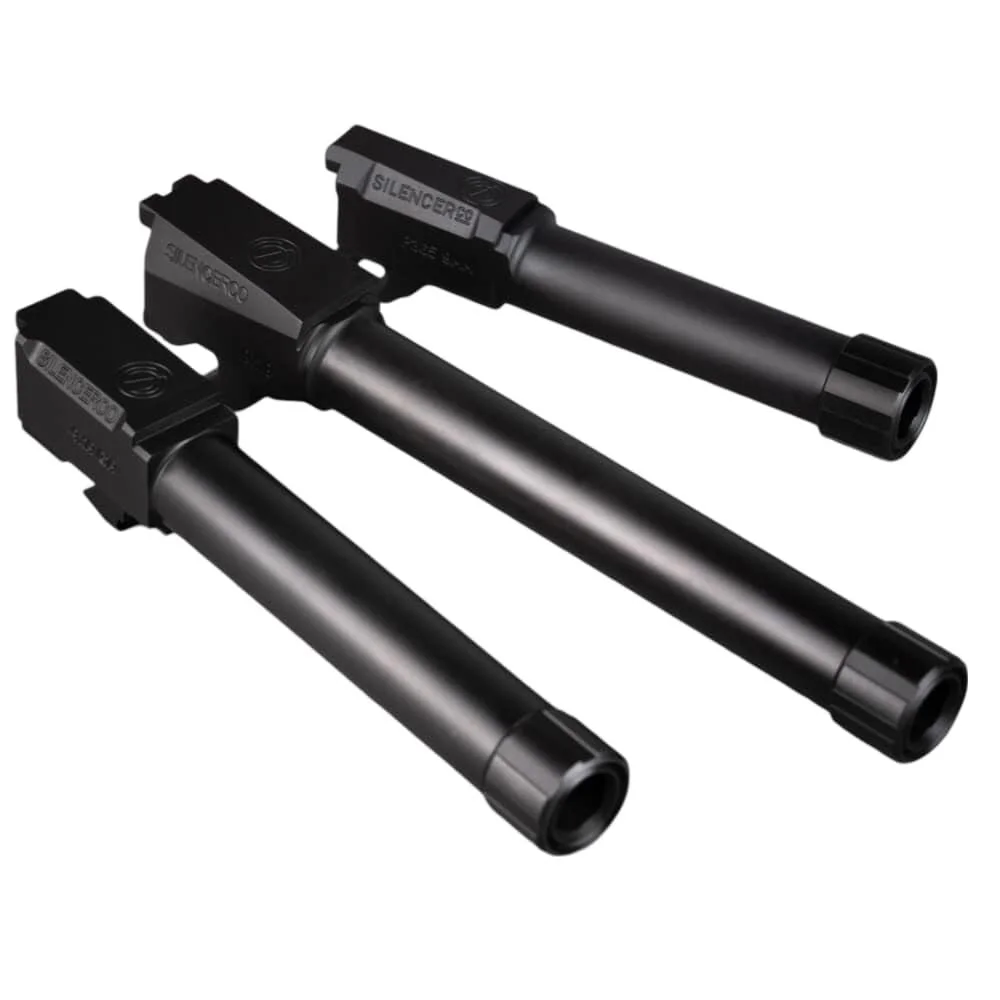 primary-43717 SilencerCo Threaded Barrel for Sig P320 Compact 9mm Luger 1/2x28 4.5" Black