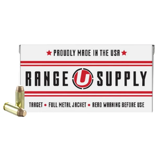 Underwood Ammo Underwood Range Supply Handgun Ammunition 10mm Auto 180 Grain FMJ 1250 fps 50/ct