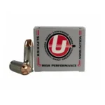 Underwood Ammo Xtreme Penetrator Handgun Ammunition, silver box with two cartridges