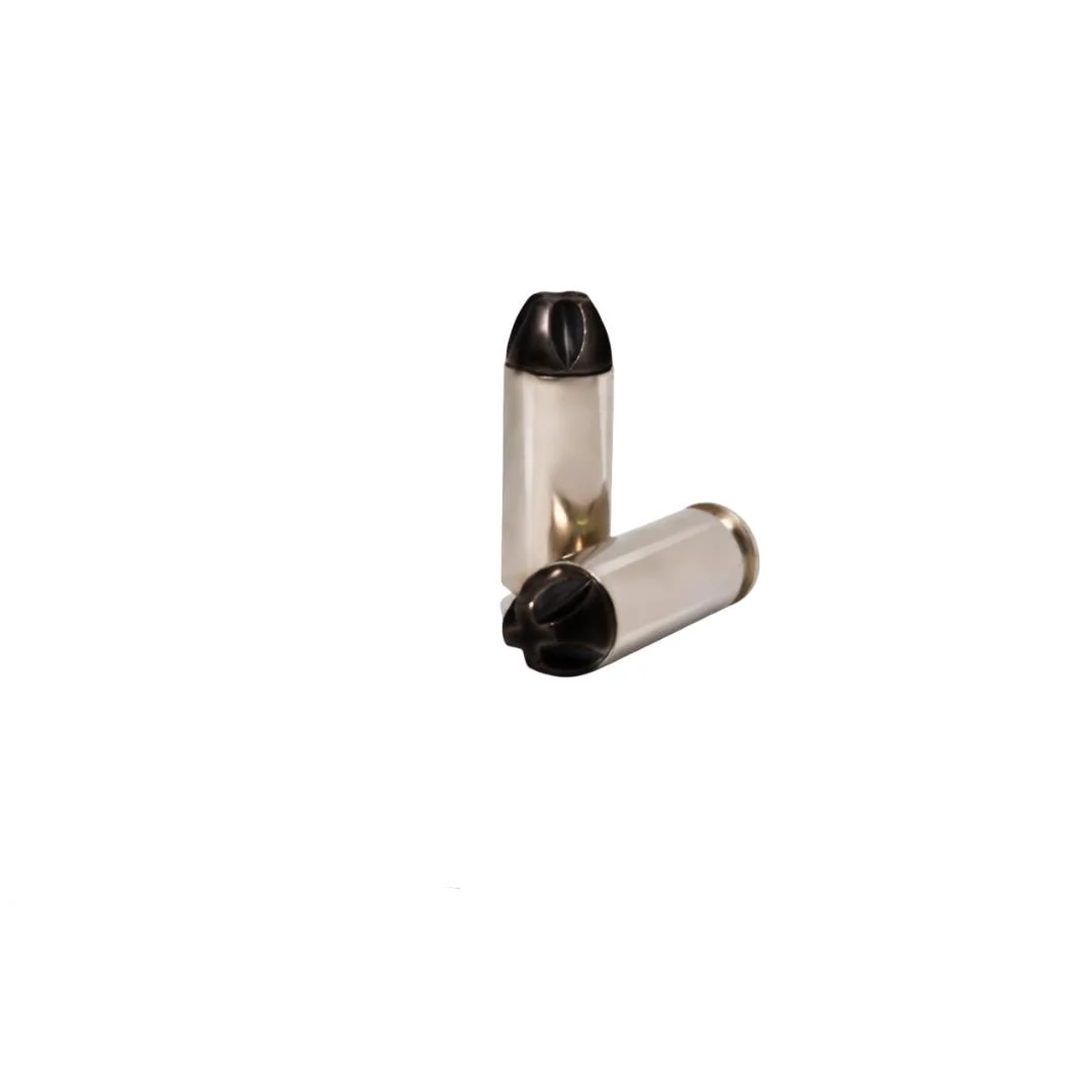 primary-43804 Underwood Ammo Xtreme Penetrator Platinum Edition, two cartridges with black-tipped bullets