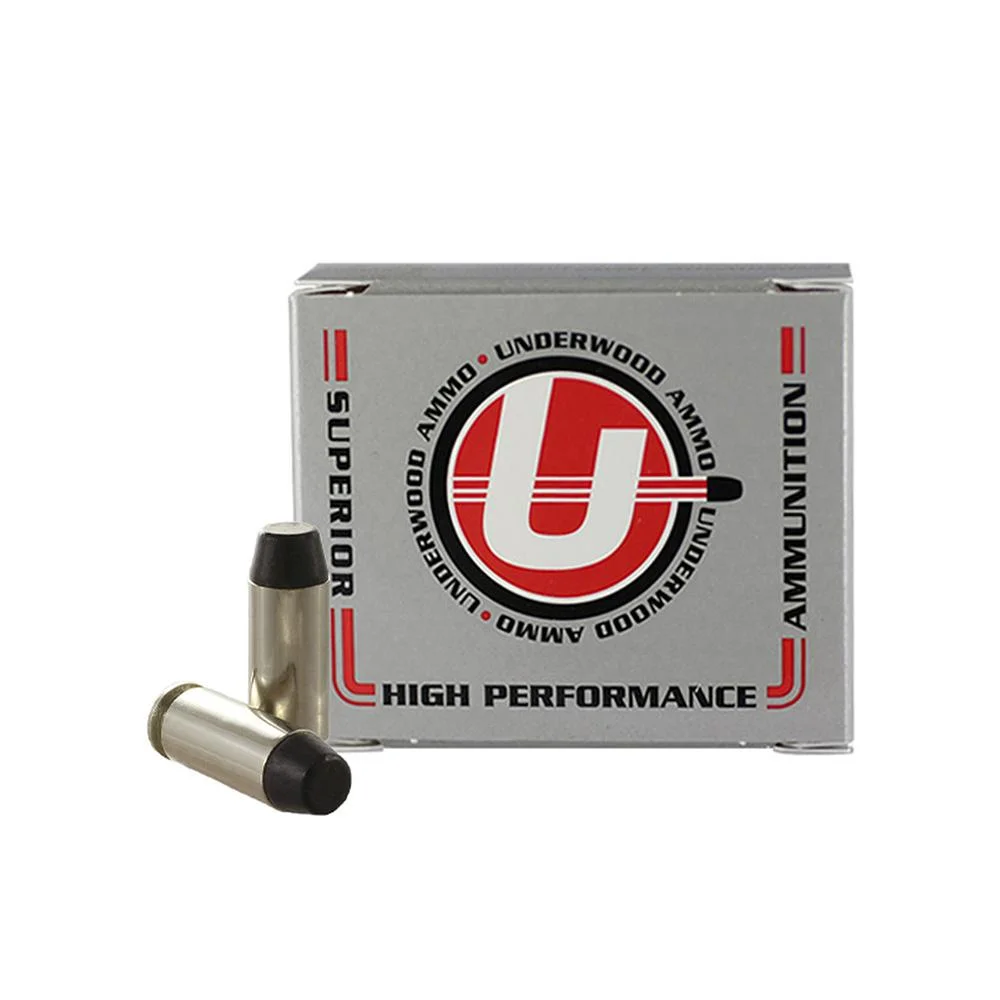 primary-43806 Underwood Ammo Hard Cast Flat Nose Handgun Ammunition 10mm Auto 220gr FN 1200 fps 20/ct