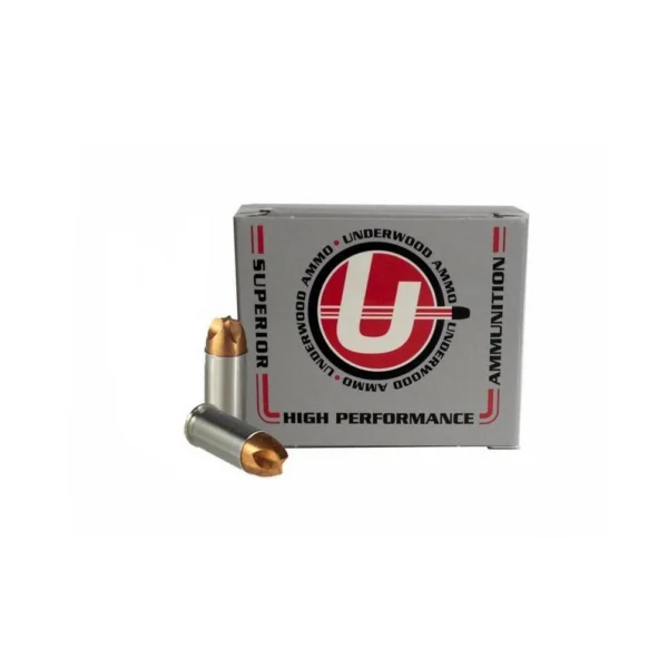 Underwood Ammo Lead Semi-Wadcutter Hollow Point Gas Check Handgun Ammunition 38 Spl (+P) 158gr LSWC 1160 fps 20/ct