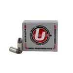 Underwood Ammo Xtreme Defender 9mm Luger ammunition, silver box with two cartridges