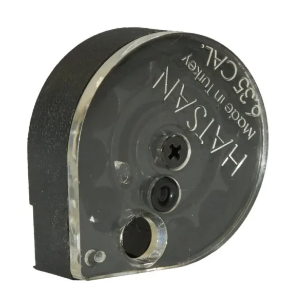 Hatsan USA Escort Shotguns Magazine S/Roto Index, black rotary magazine in angled front view