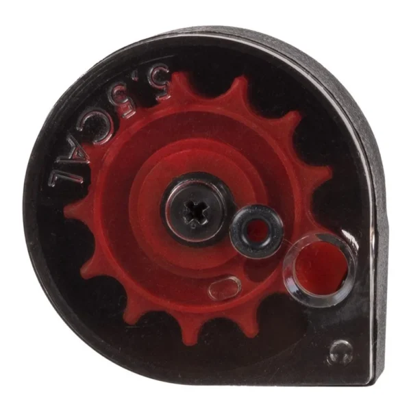 Hatsan USA Escort S/Roto Index magazine, front view with black housing and red 12-slot rotor