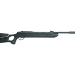 Hatsan Mod 130S Vort QE airgun, black right-side view with thumbhole stock and open sights