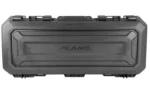 PLANO AW2 RIFLE/SHOTGUN CASE, black closed hard case in front view with latches and logo
