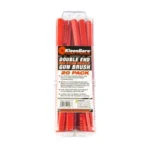 Kleen-Bore KLEEN BR DBL END NYLON BR BRUSH 20PK red brushes in clear retail packaging