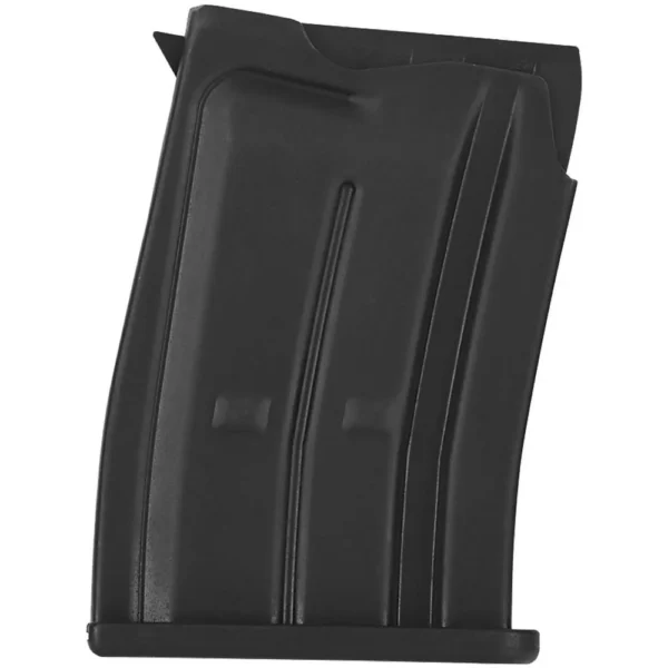 Escort VTS SDX/BTS black shotgun magazine, angled front view with curved body and baseplate