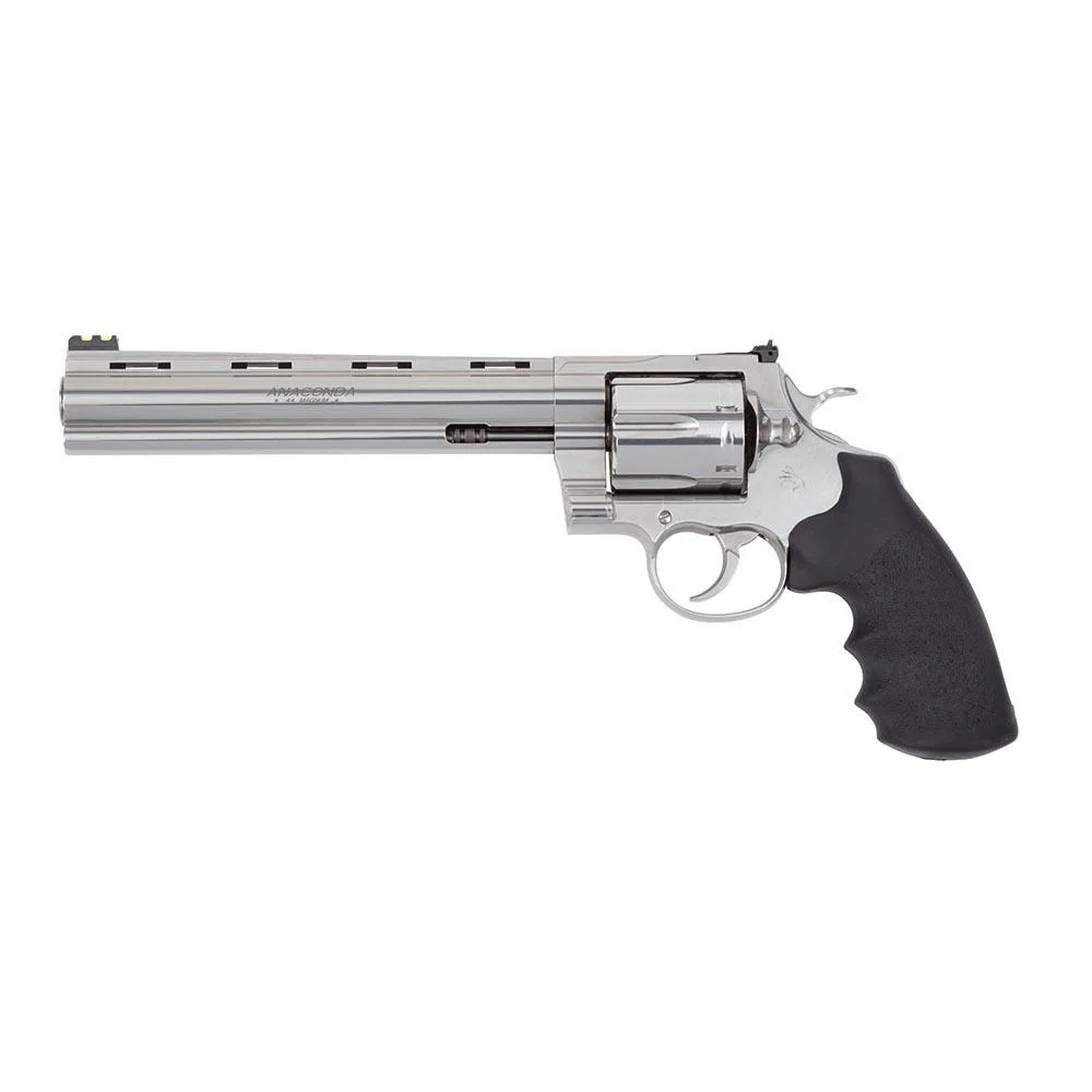 primary-439 Colt Manufacturing Colt Target Anaconda Handgun .44 Rem Mag 6rd Capacity 8" Barrel Stainless Steel Frame Hogue Rubber Grip